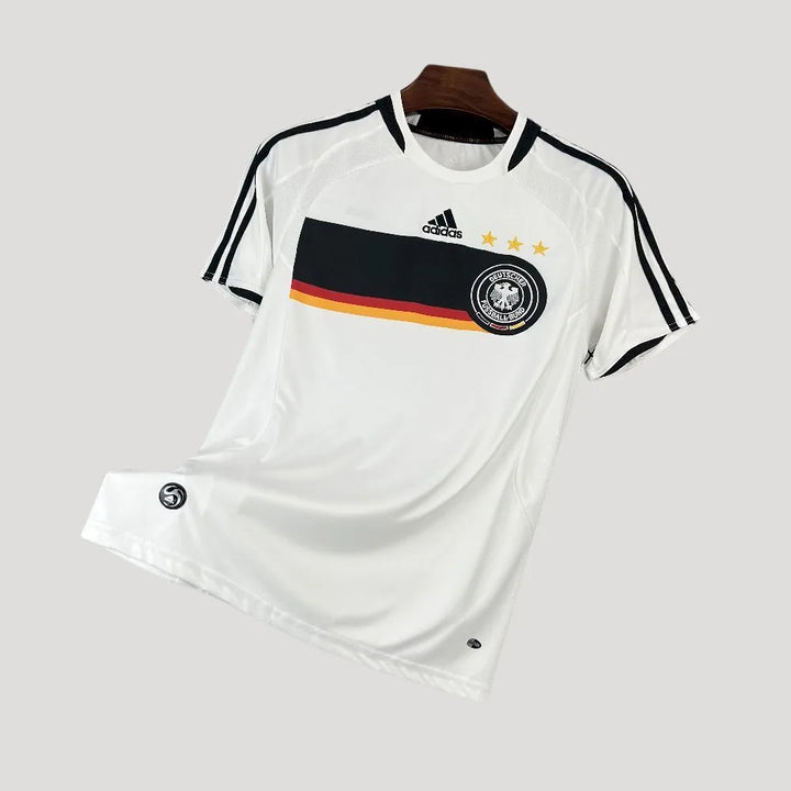 Allemagne – Maillot Domicile Retro 2008 – Blanc, Noir