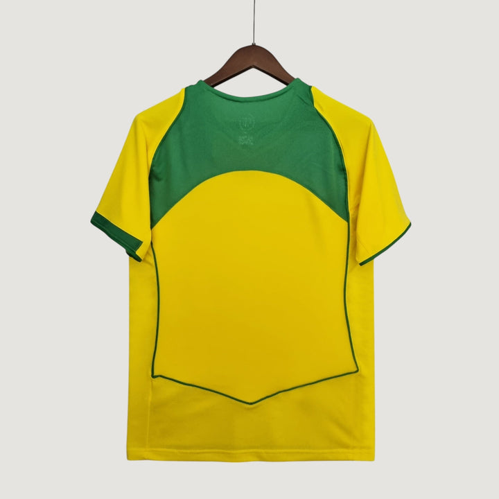 Brésil - Maillot Rétro 2002 - Jaune,Vert