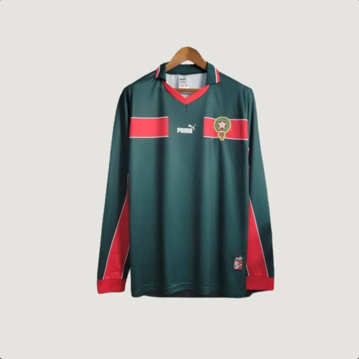 Maroc – Maillot Retro 1998 Manches Longues – Vert