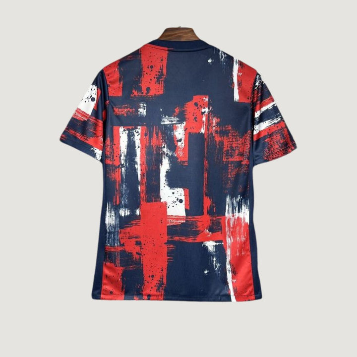 Paris Saint-Germain ( PSG ) - Maillot Pre-Match 24/25 - Rouge, Bleu, Blanc