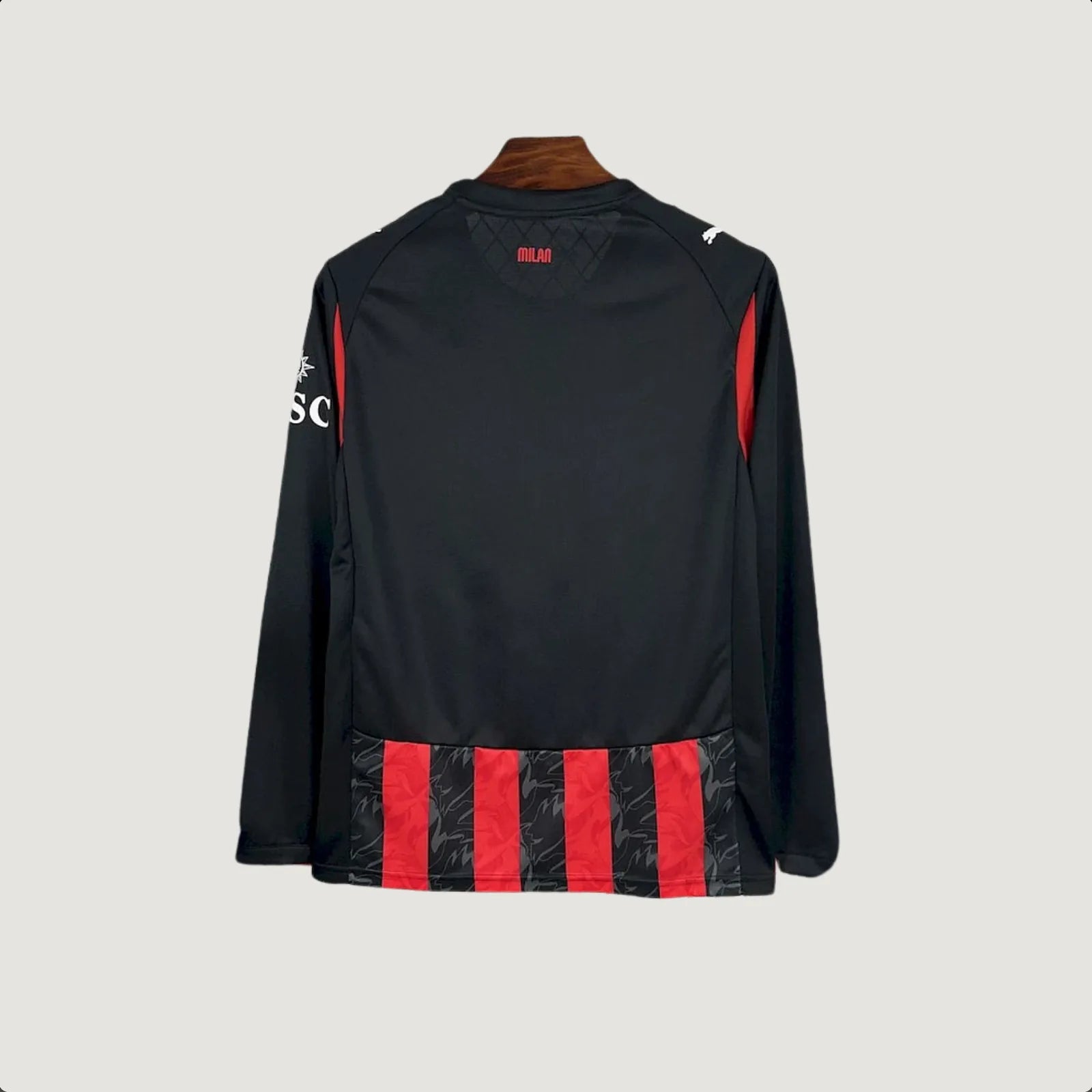 AC Milan – Maillot Domicile 2025/26 Manches Longues – Rouge, Noir