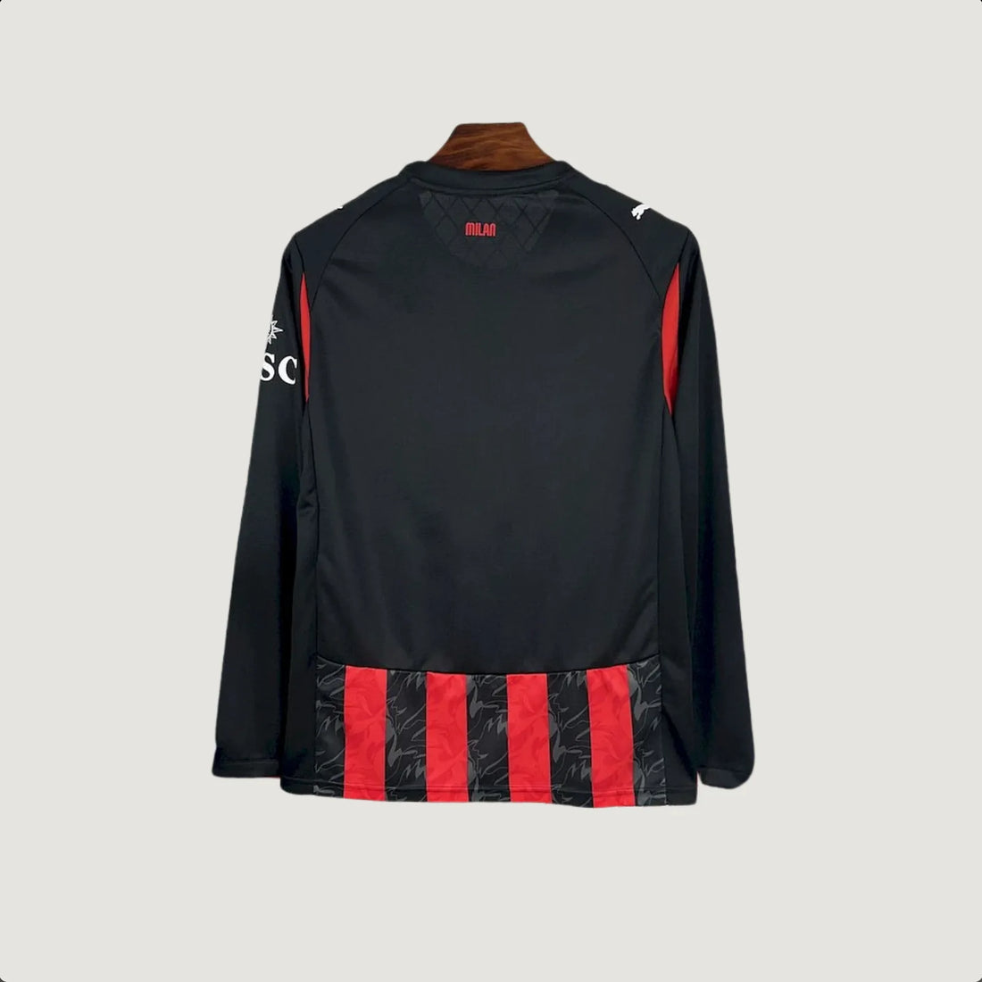 AC Milan – Maillot Domicile 2025/26 Manches Longues – Rouge, Noir