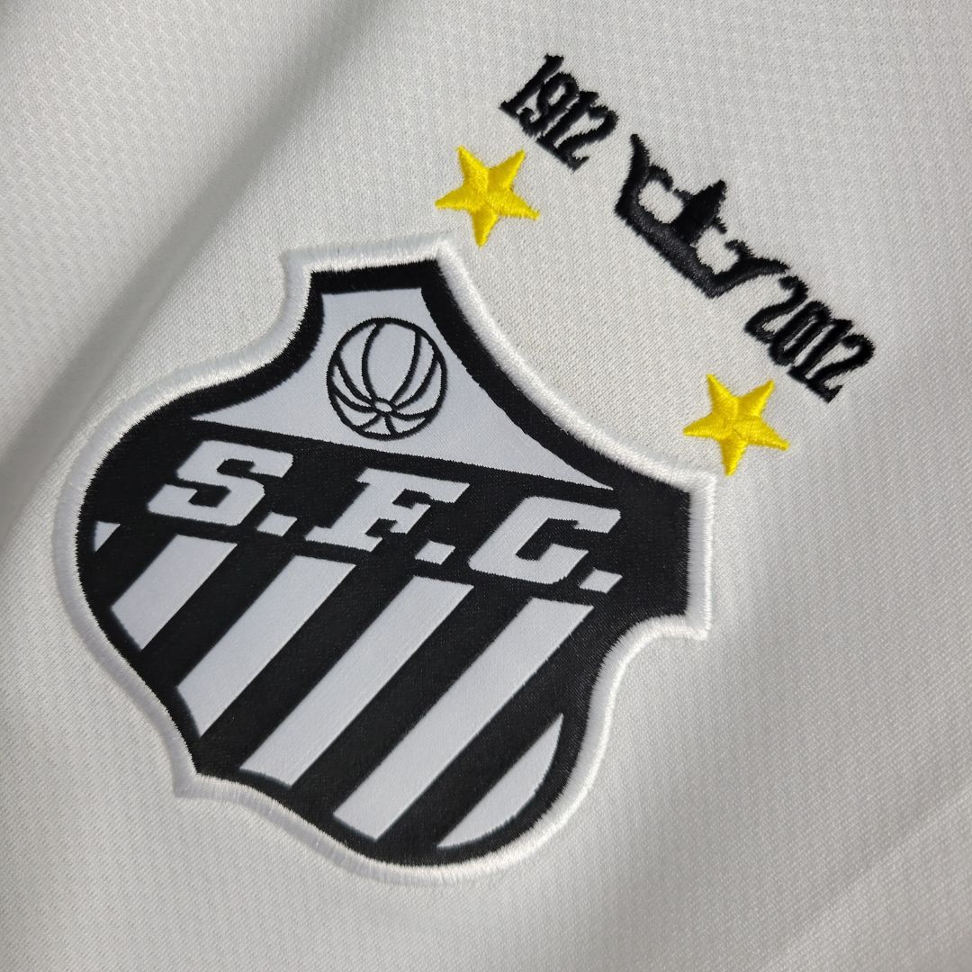 Santos - Maillot Rétro Domicile 11/12 - Blanc
