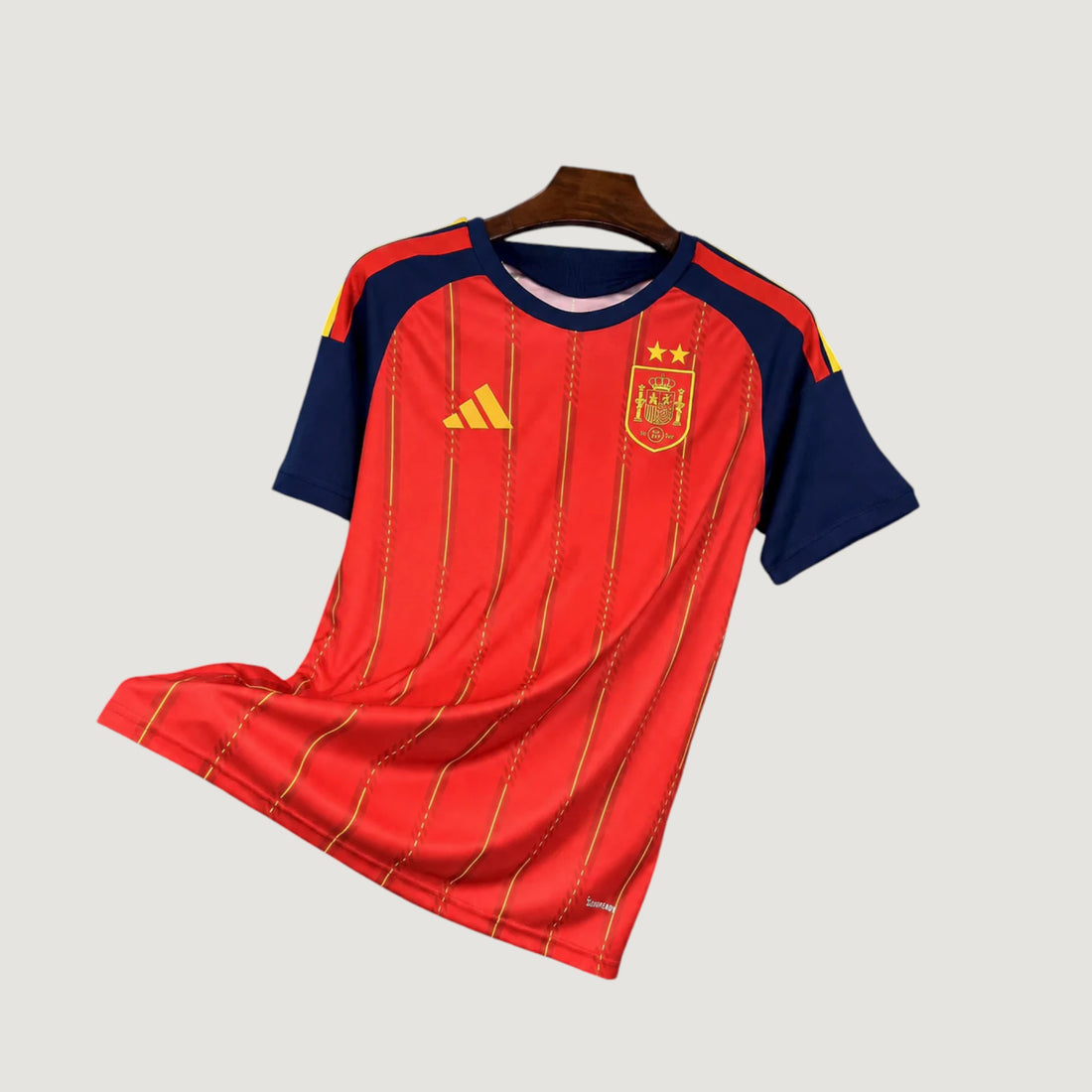 Espagne – Maillot Domicile Coupe Du Monde 2 étoiles (CDM) 2026 – Rouge, Bleu Marine