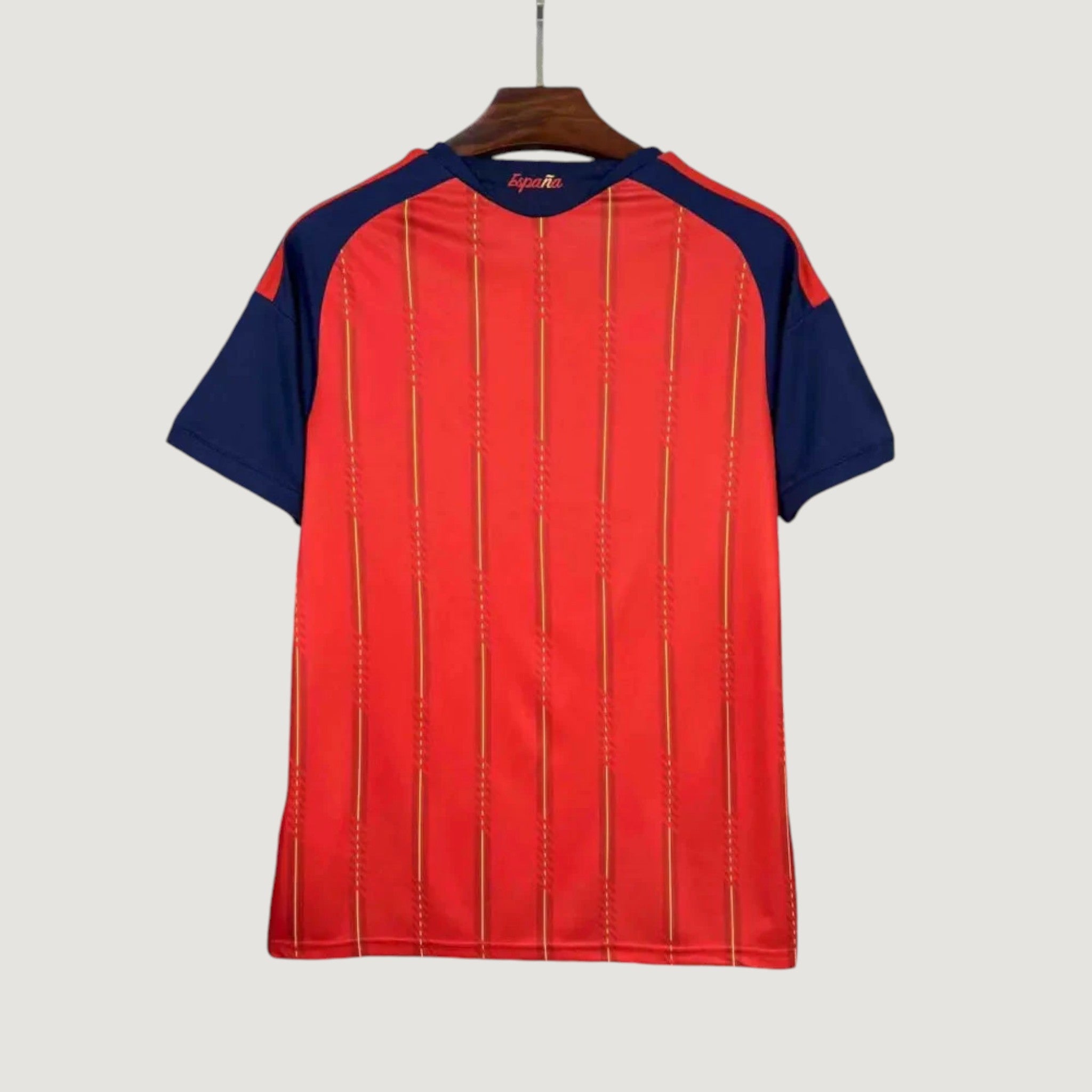 Espagne – Maillot Domicile Coupe Du Monde 2 étoiles (CDM) 2026 – Rouge, Bleu Marine