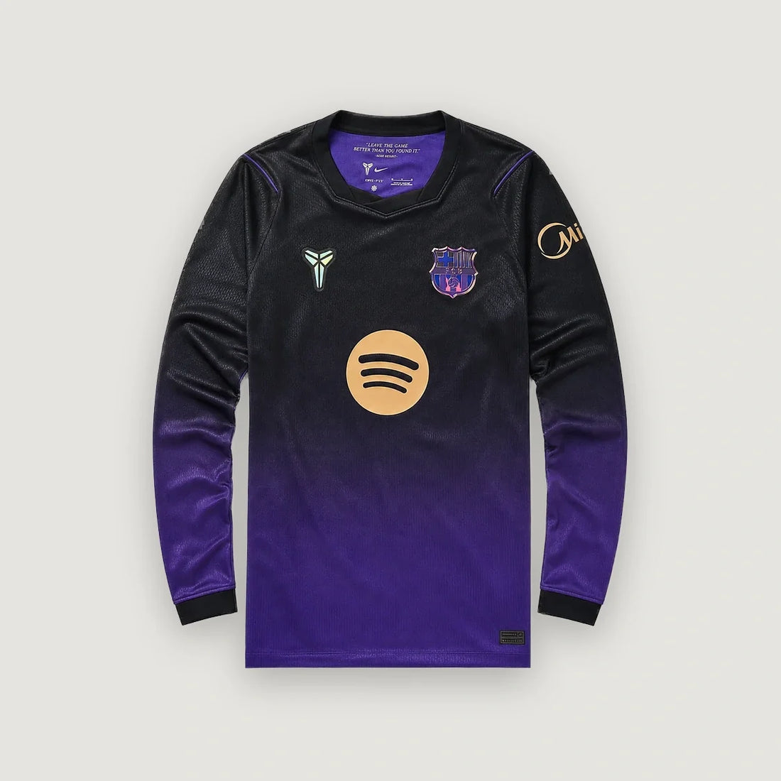 FC Barcelone – Maillot Extérieur Manches Longues 2026/27 – Noir, Violet & Or