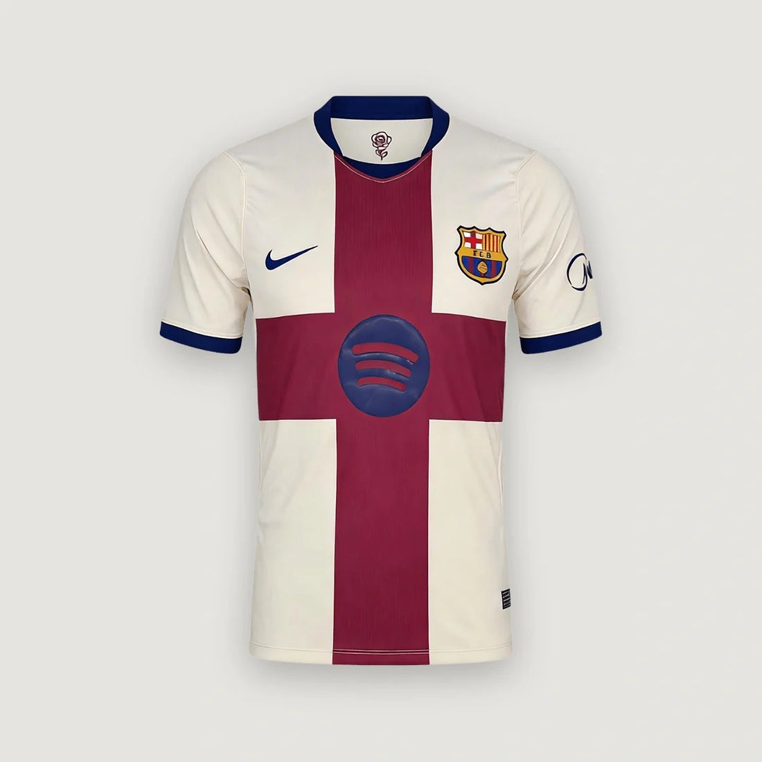 FC Barcelone – Maillot Fourth 2026/27 – Crème, Bordeaux & Bleu Marine