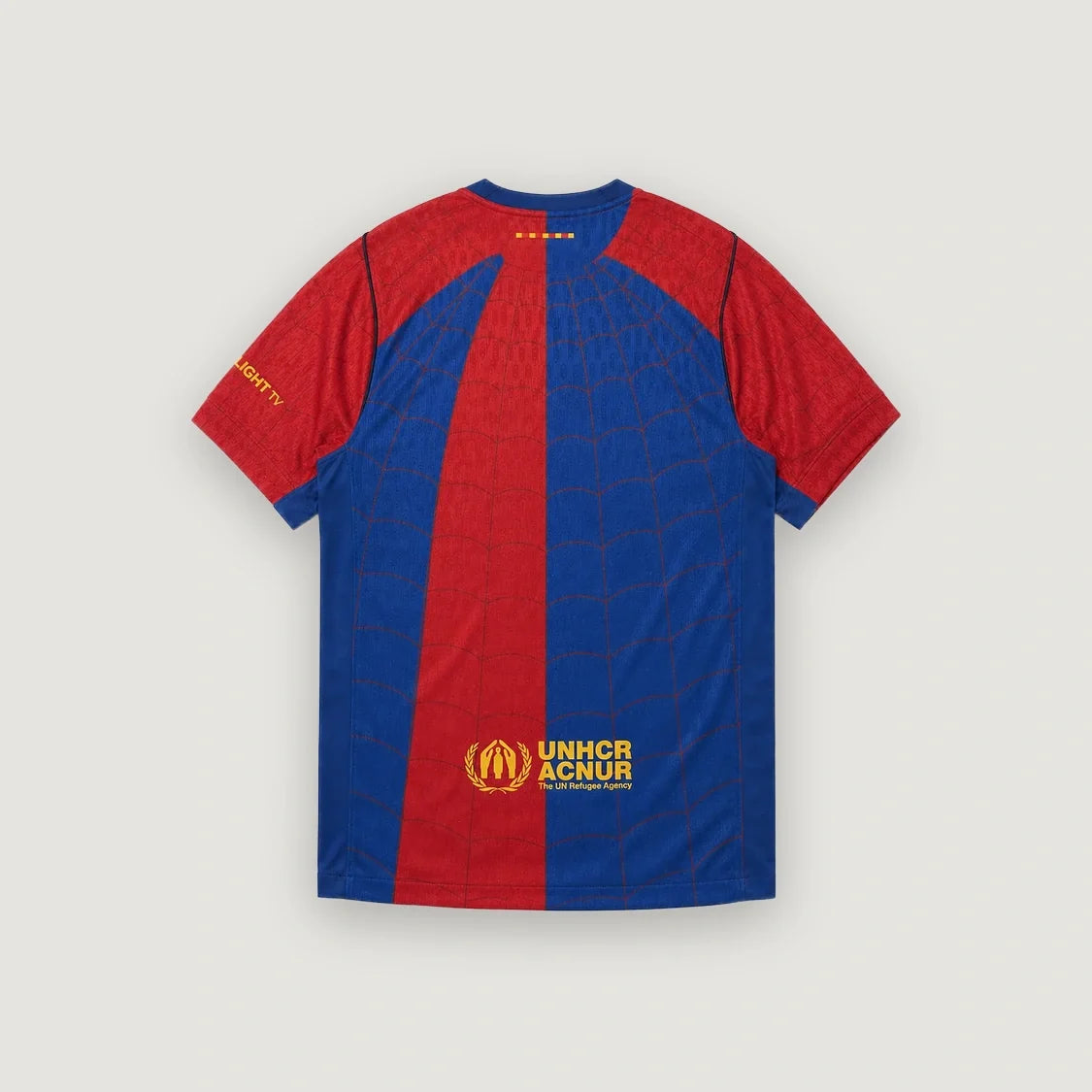 FC Barcelone – Maillot Édition Spéciale Spider-Man – Bleu, Grenat & Jaune