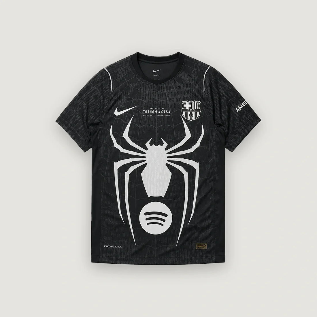 FC Barcelone – Maillot Édition Spéciale Spider-Man – Noir & Blanc