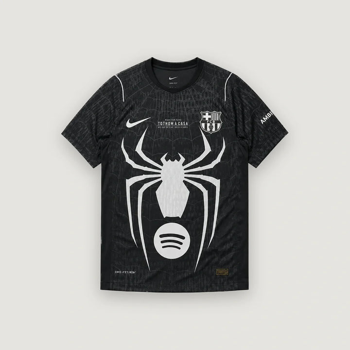 FC Barcelone – Maillot Édition Spéciale Spider-Man – Noir & Blanc
