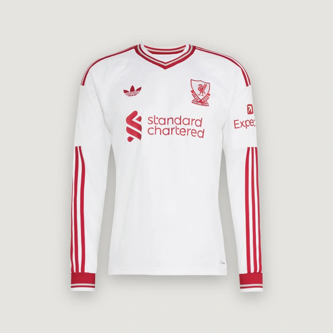 Liverpool – Maillot Extérieur Manches Longues 2026/27 – Blanc, Rouge
