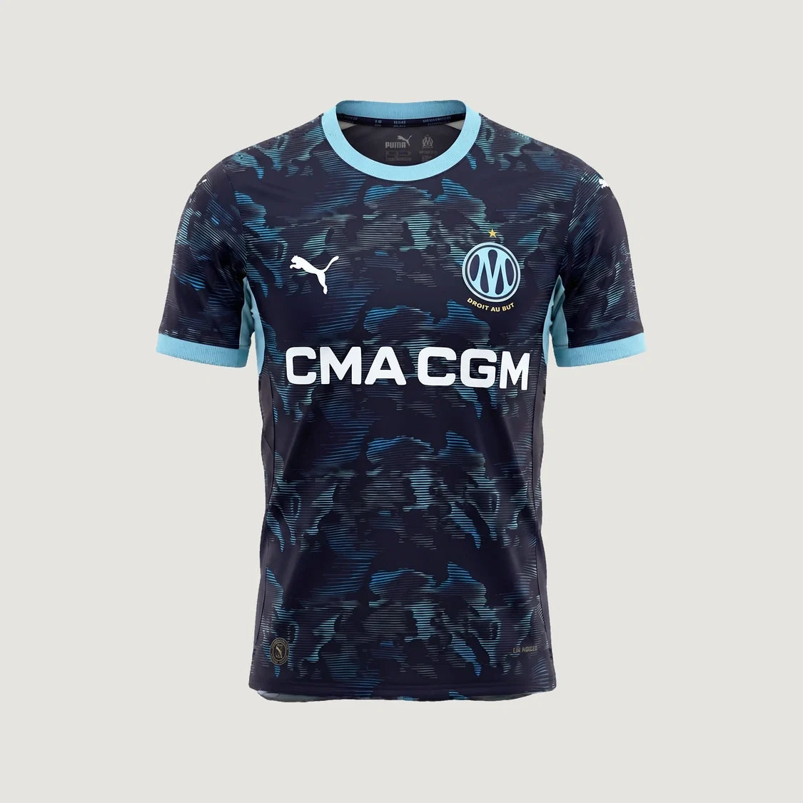 Olympique de Marseille – Maillot Extérieur 2026-27 – Marine, Bleu ciel