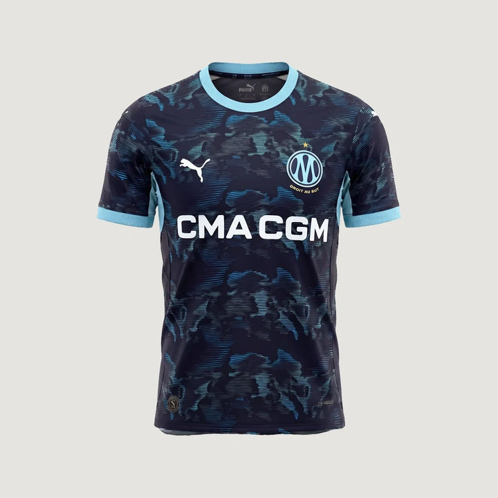 Olympique de Marseille – Maillot Extérieur 2026-27 – Marine, Bleu ciel