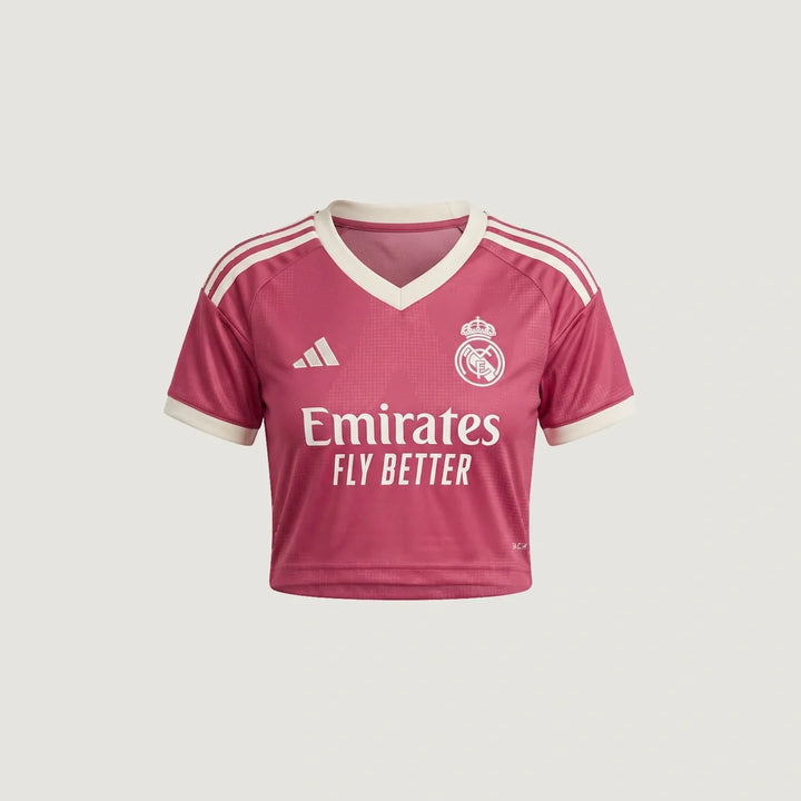 Real Madrid – Crop Top Third 2026/27 – Rose, Crème