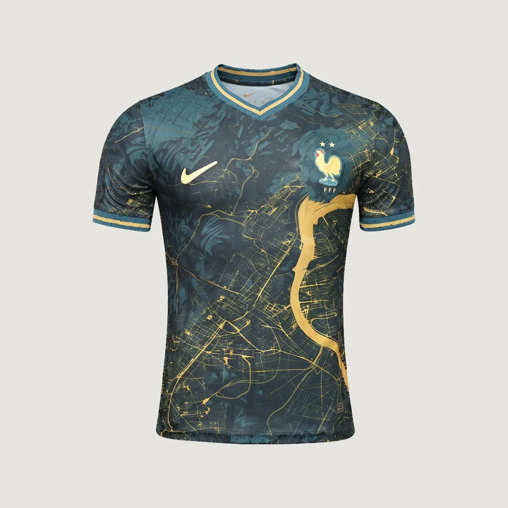 France – Maillot Concept 2026 – Vert canard, Or