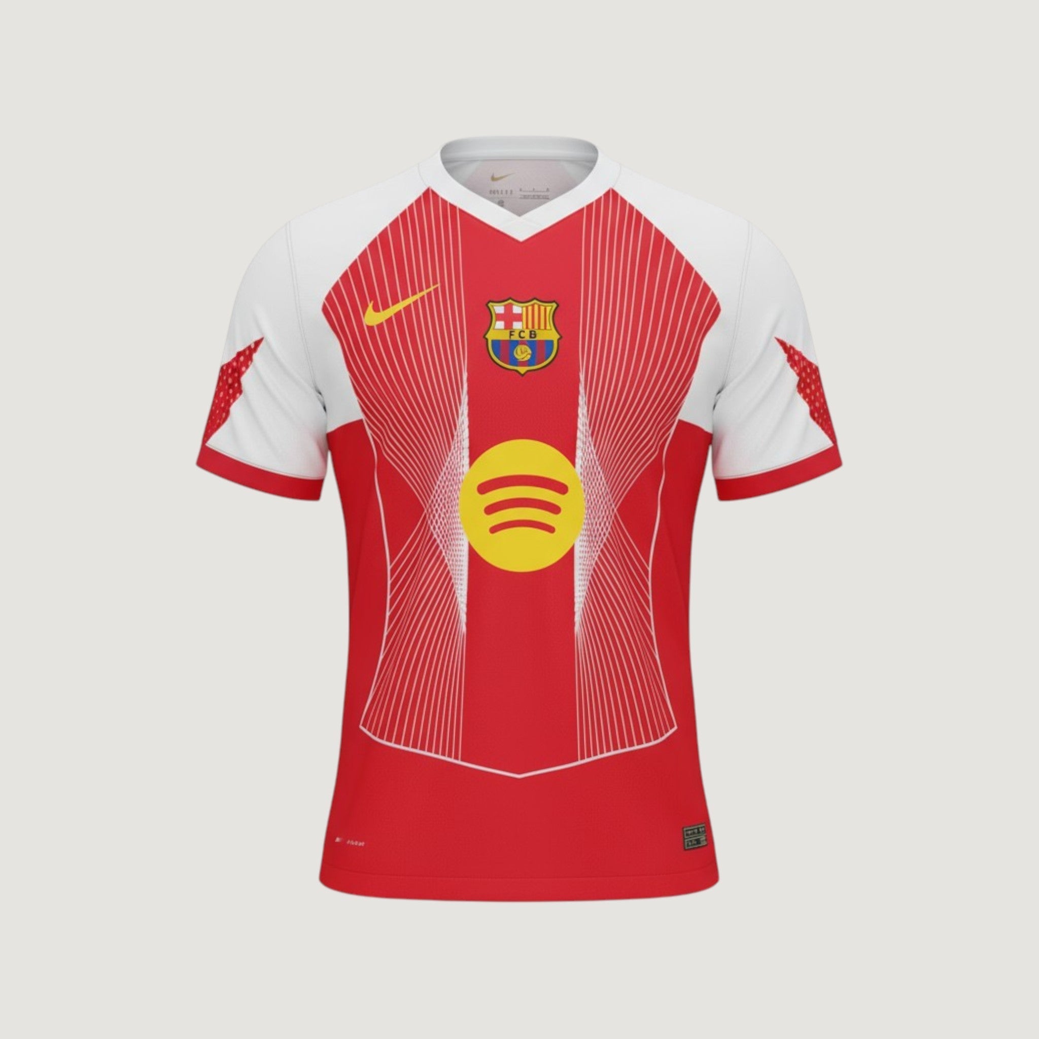 FC Barcelone – Maillot Concept 2025/26 – Blanc, Rouge, Jaune