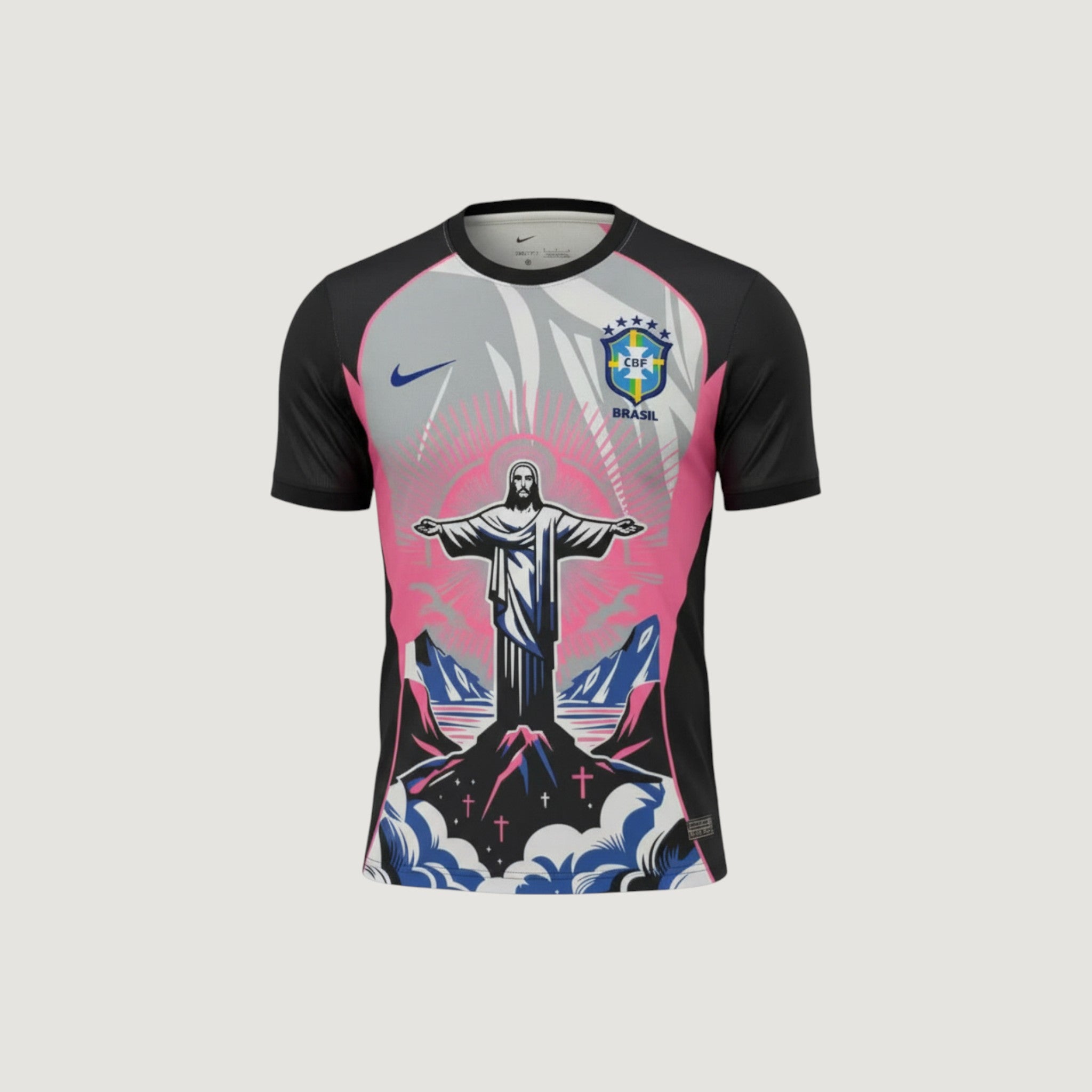 Brésil – Maillot Concept 25/26 – Noir & Rose