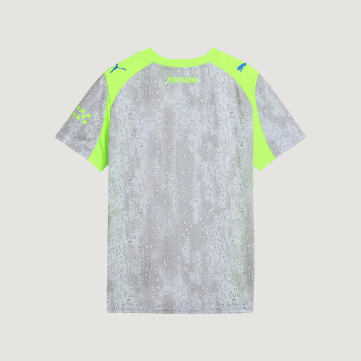 MANCHESTER CITY – Maillot Extérieur 25/26 – Gris & Jaune Fluo