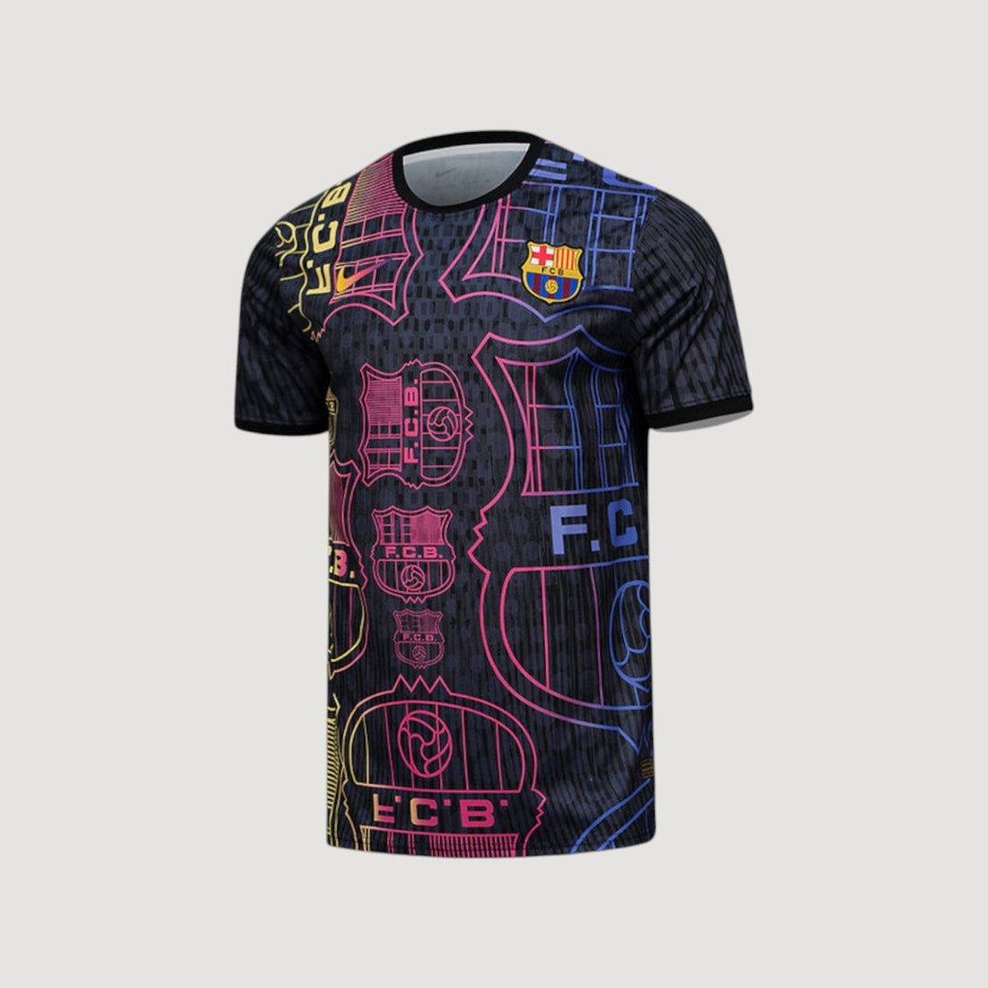 FC Barcelone – Maillot Concept 25/26 – Noir, Rose, Bleu & Jaune