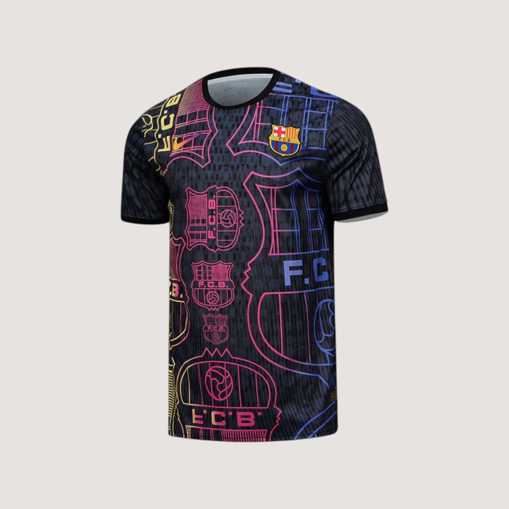 FC Barcelone – Maillot Concept 25/26 – Noir, Rose, Bleu & Jaune