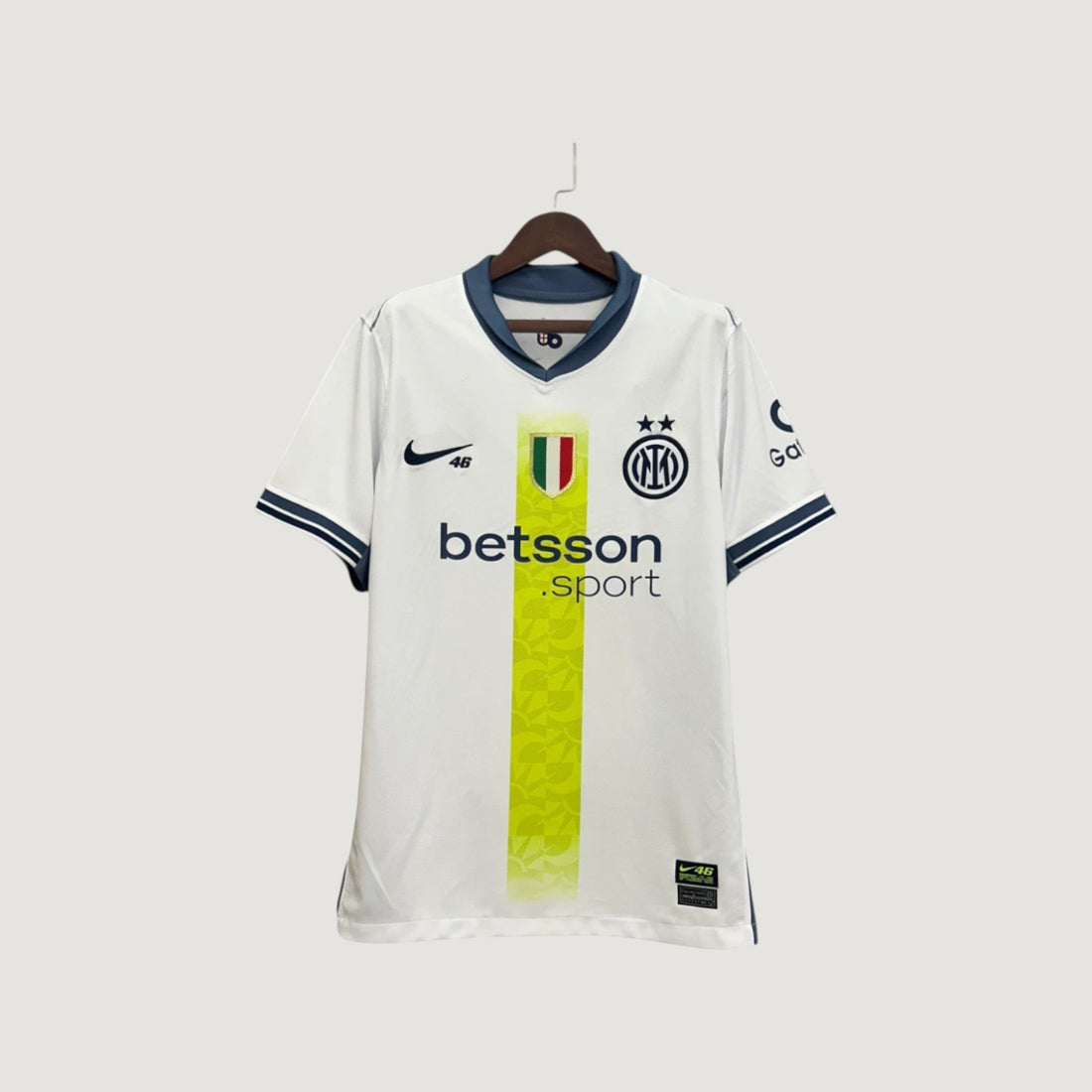 Inter Milan – Maillot Extérieur 25/26 – Blanc & Jaune