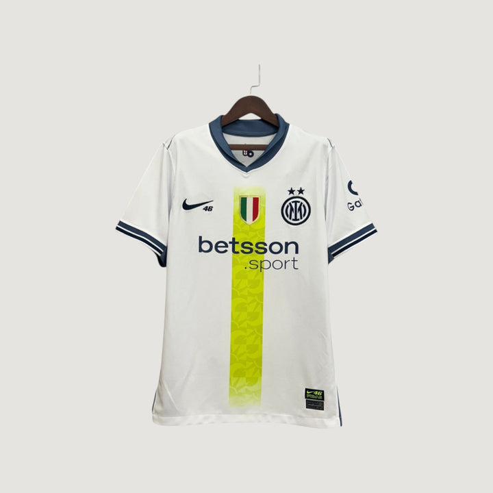 Inter Milan – Maillot Extérieur 25/26 – Blanc & Jaune