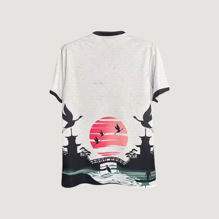 Japon – Maillot Concept Samouraï 25/26 – Blanc & Rouge