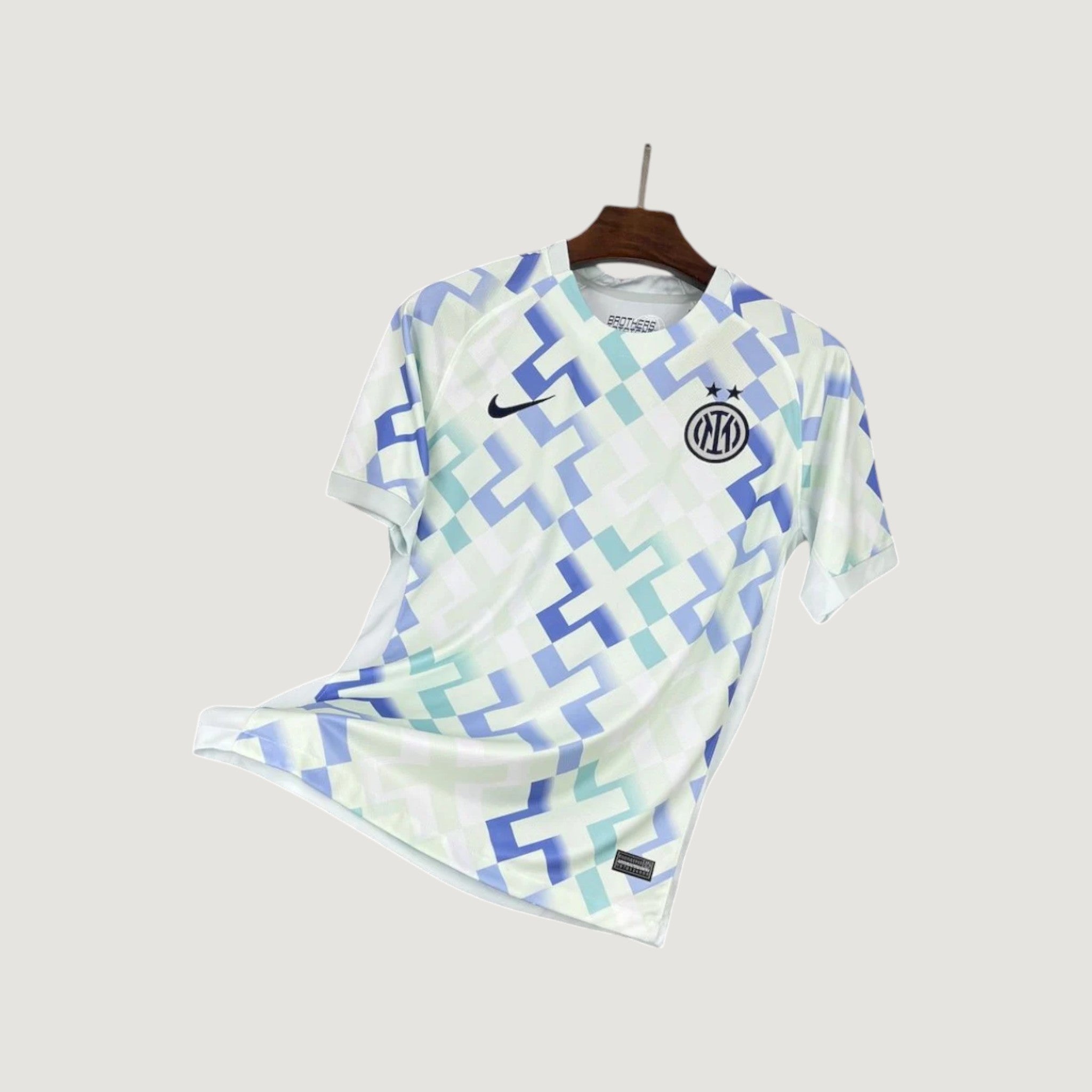 Inter Milan – Maillot Concept Pixel – Blanc, Bleu & Turquoise
