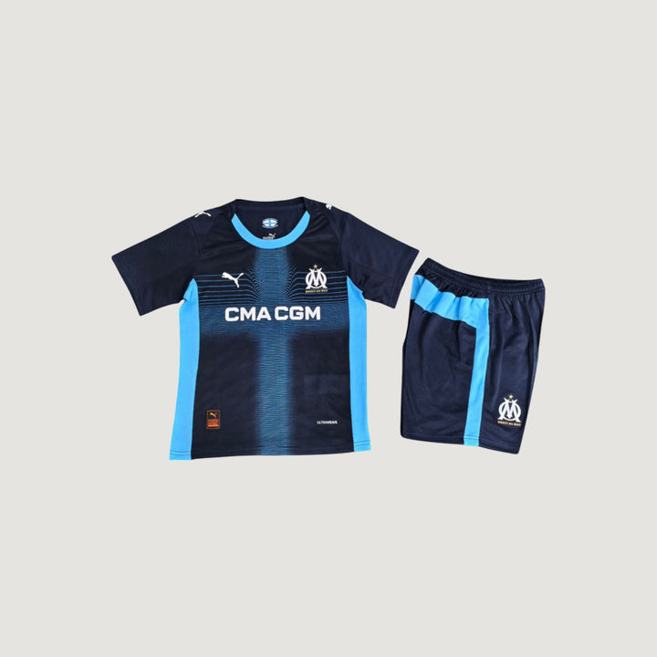 Olympique De Marseille – ENSEMBLE EXTÉRIEUR 25/26 ENFANT – MARINE & BLEU