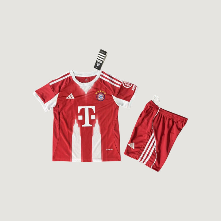 FC Bayern Munich – Maillot Domicile Enfant 25/26 – Rouge & Blanc