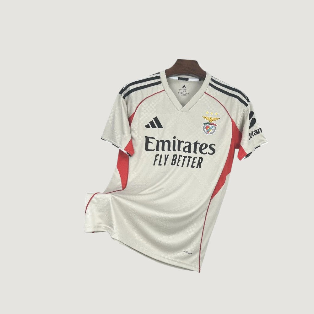 Benfica – Maillot Extérieur 25/26 – Beige & Rouge