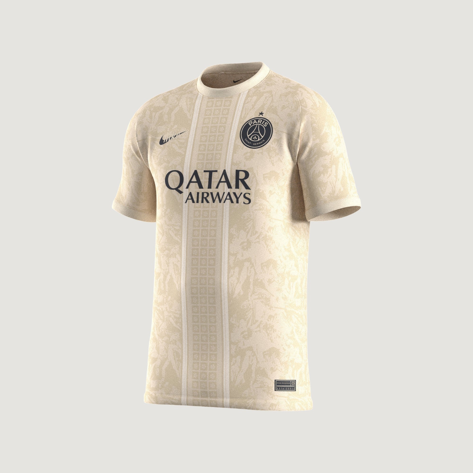 Paris Saint-Germain – Maillot Extérieur 25/26 – Beige
