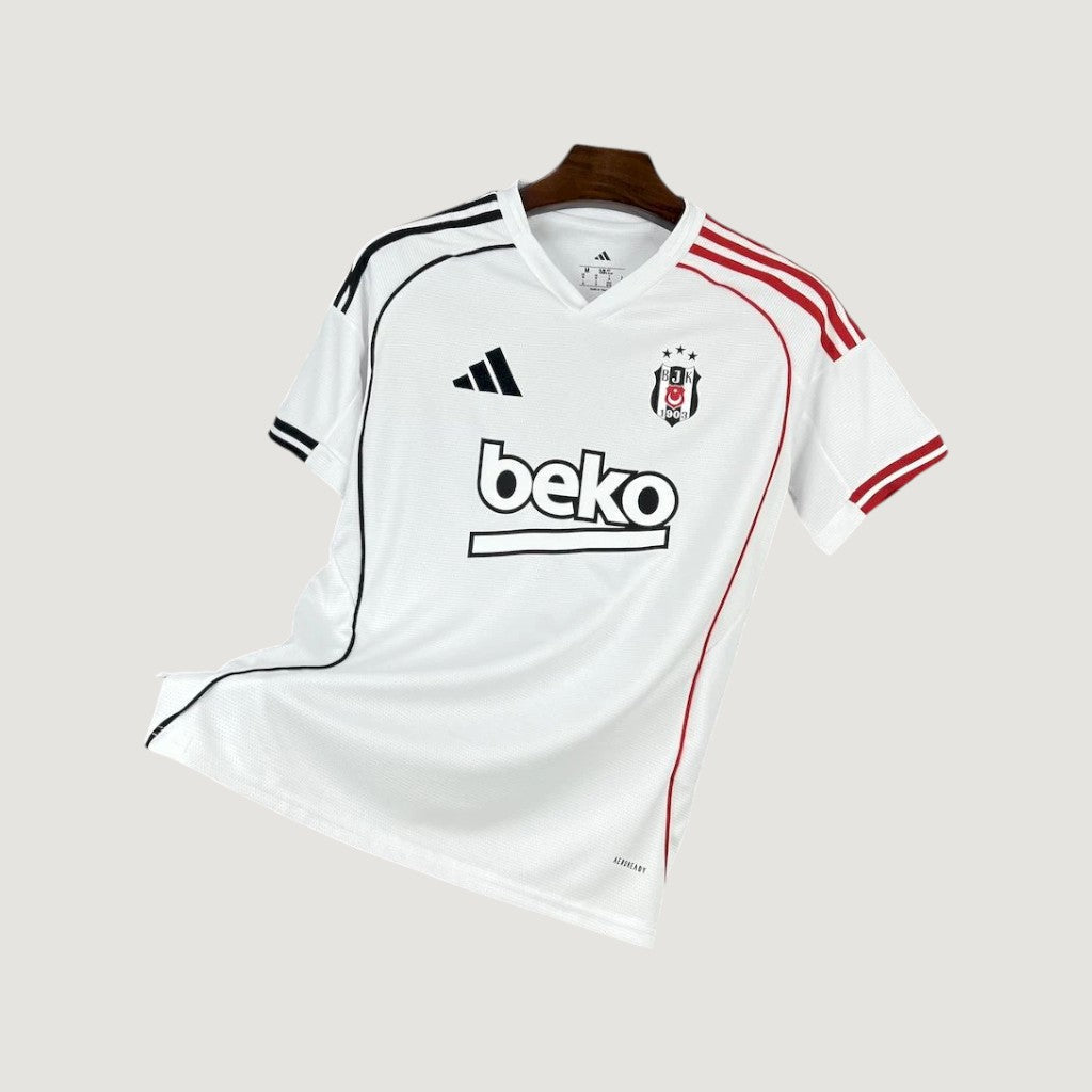Beşiktaş – Maillot Extérieur 25/26 – Blanc & Rouge