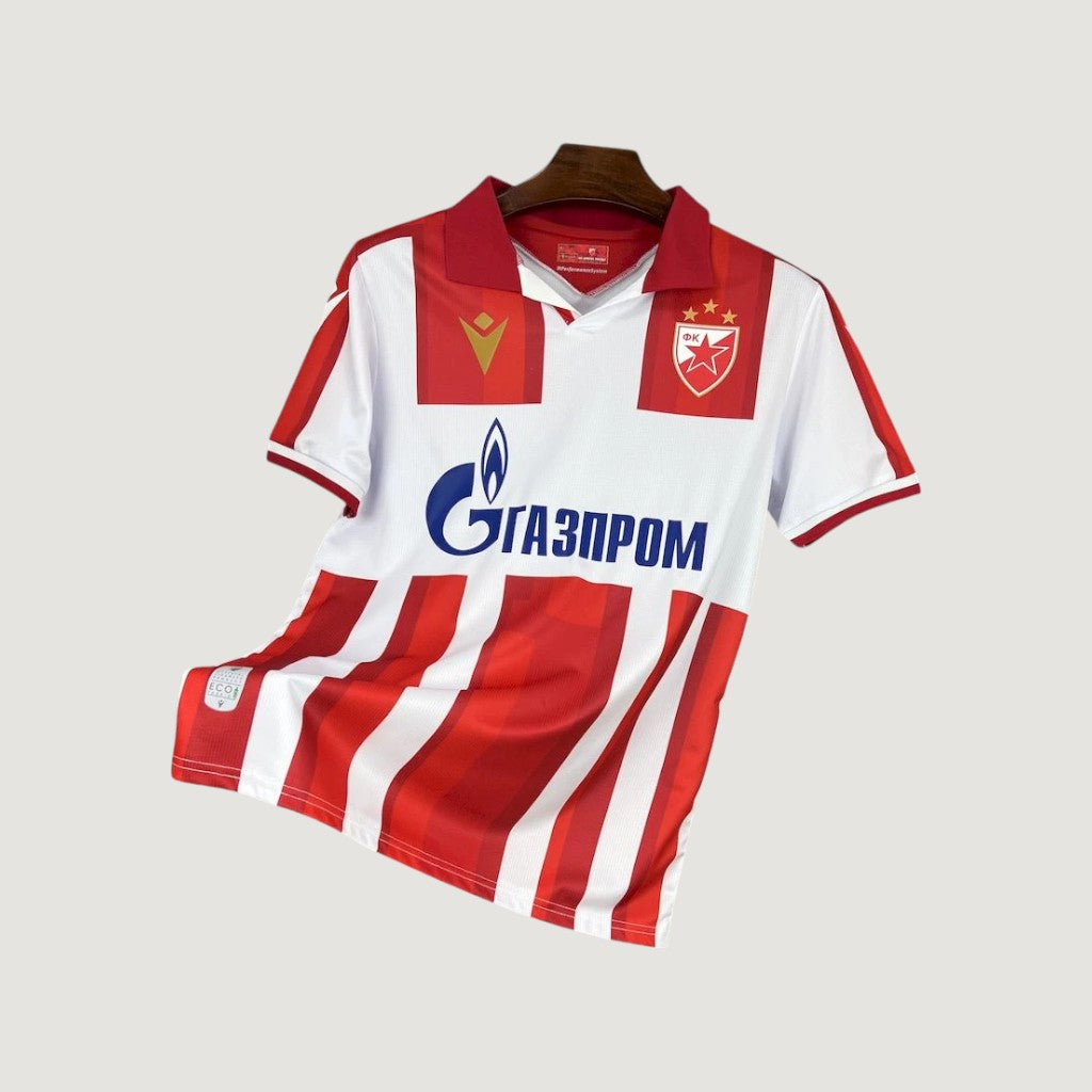 Étoile Rouge de Belgrade – Maillot Domicile 25/26 – Rouge & Blanc