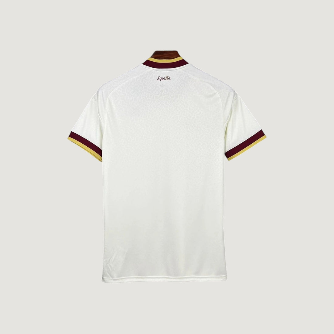 Espagne – Maillot Extérieur Coupe Du Monde 2 étoiles (CDM) 2026 – Blanc, Bordeaux