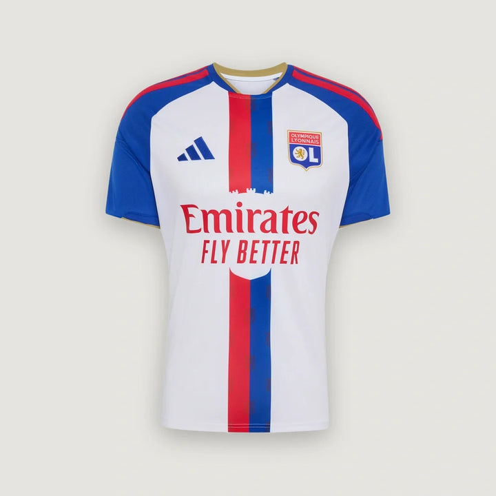 Olympique Lyonnais – Maillot Domicile 2026/27 – Blanc, Bleu, Rouge