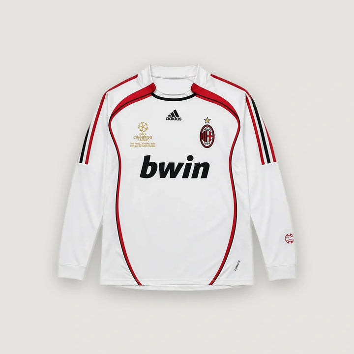 AC Milan – Maillot Rétro Extérieur Manches Longues 2006/07 – Blanc & Rouge
