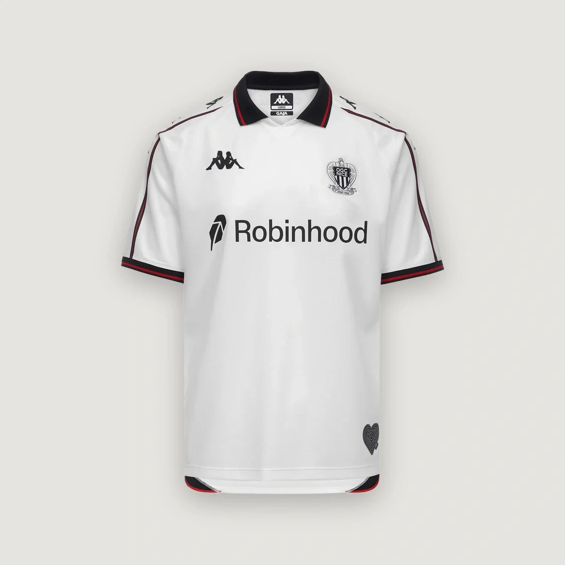 OGC Nice – Maillot Extérieur 2026/27 – Blanc, Noir