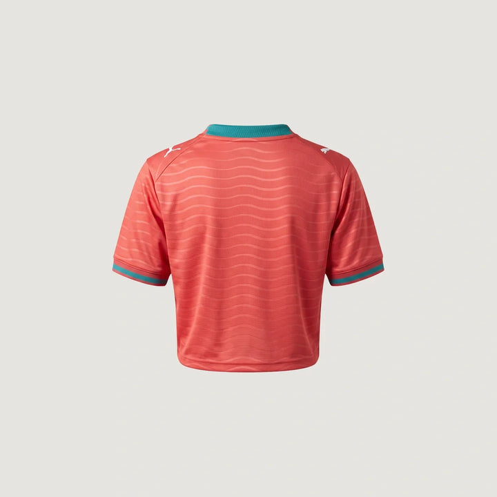 Portugal – Crop Top Domicile Coupe du Monde 2026 – Rouge, Sarcelle
