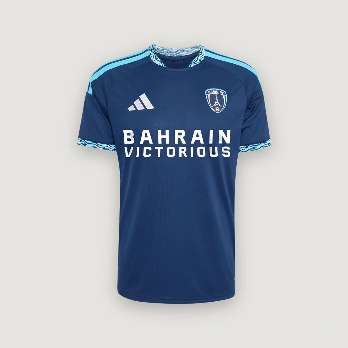 Paris FC – Maillot Domicile 26/27 – Bleu Marine & Cyan
