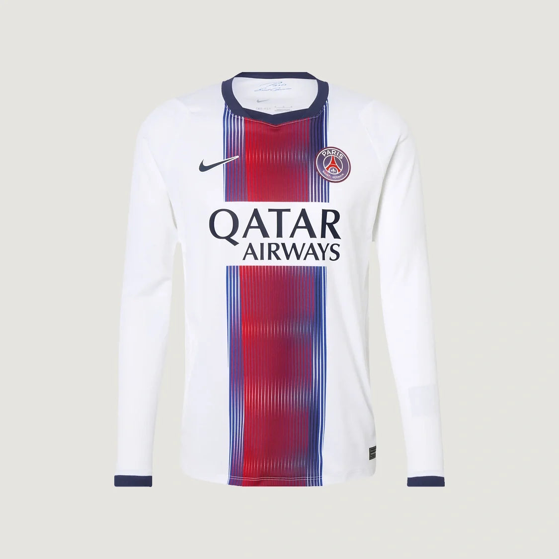 Paris Saint-Germain – Maillot Extérieur Manches Longues 26/27 – Blanc, Bleu, Rouge