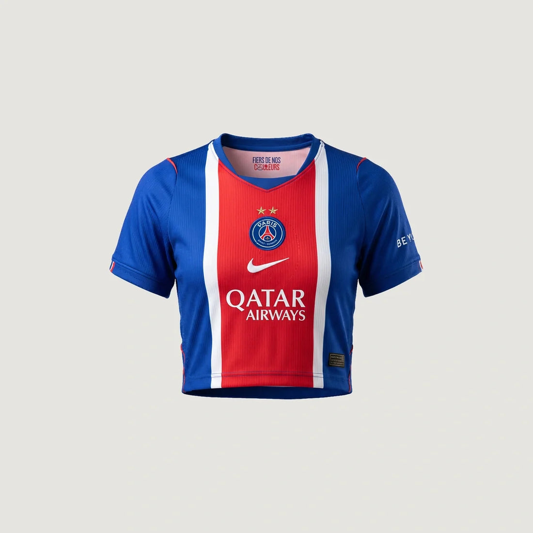 Paris Saint-Germain – Crop Top Domicile 2026/27 – Bleu, Rouge, Blanc