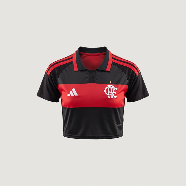 Flamengo – Crop Top Domicile 2026/27 – Rouge, Noir