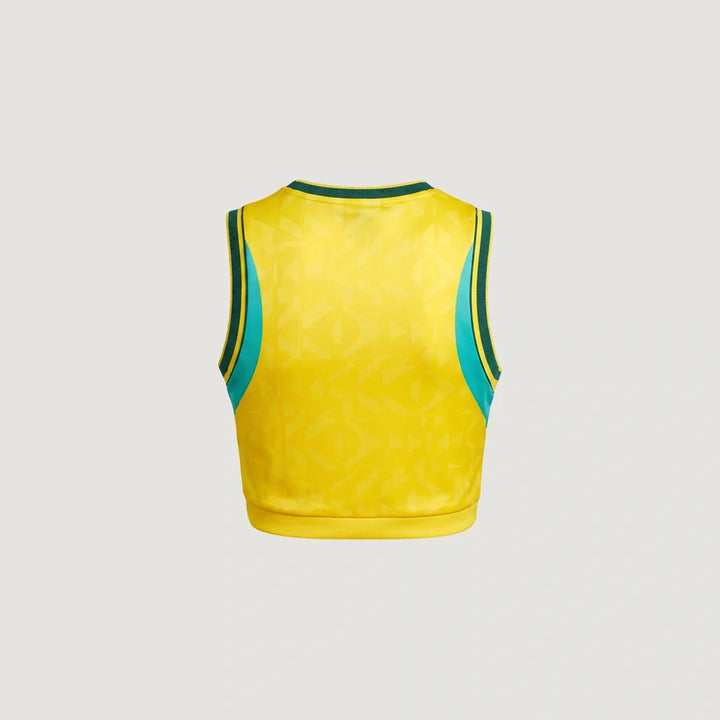 Brésil – Crop Top Domicile 2026 – Jaune, Vert