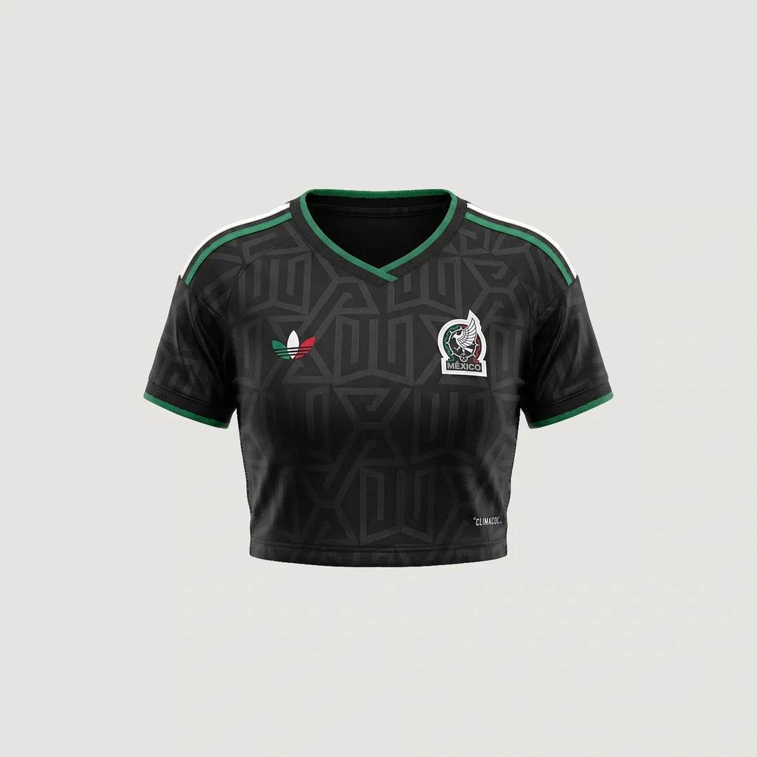 Mexique – Crop Top Third 2026 – Noir, Vert, Rouge