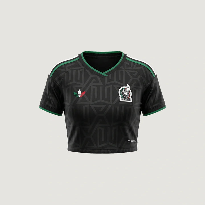 Mexique – Crop Top Third 2026 – Noir, Vert, Rouge