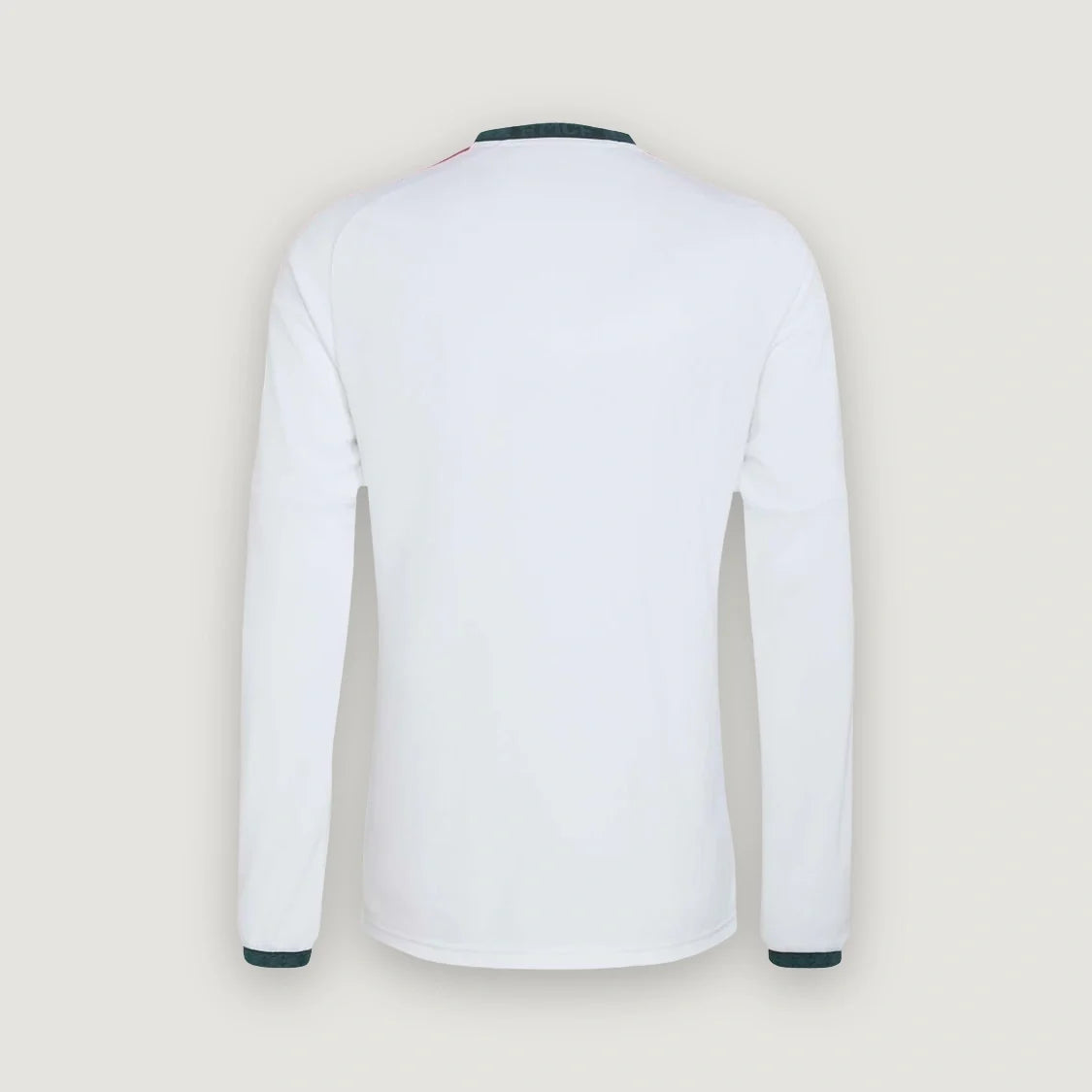 Real Madrid – Maillot Domicile Manches Longues 2026/27 – Blanc, Rose, Vert foncé