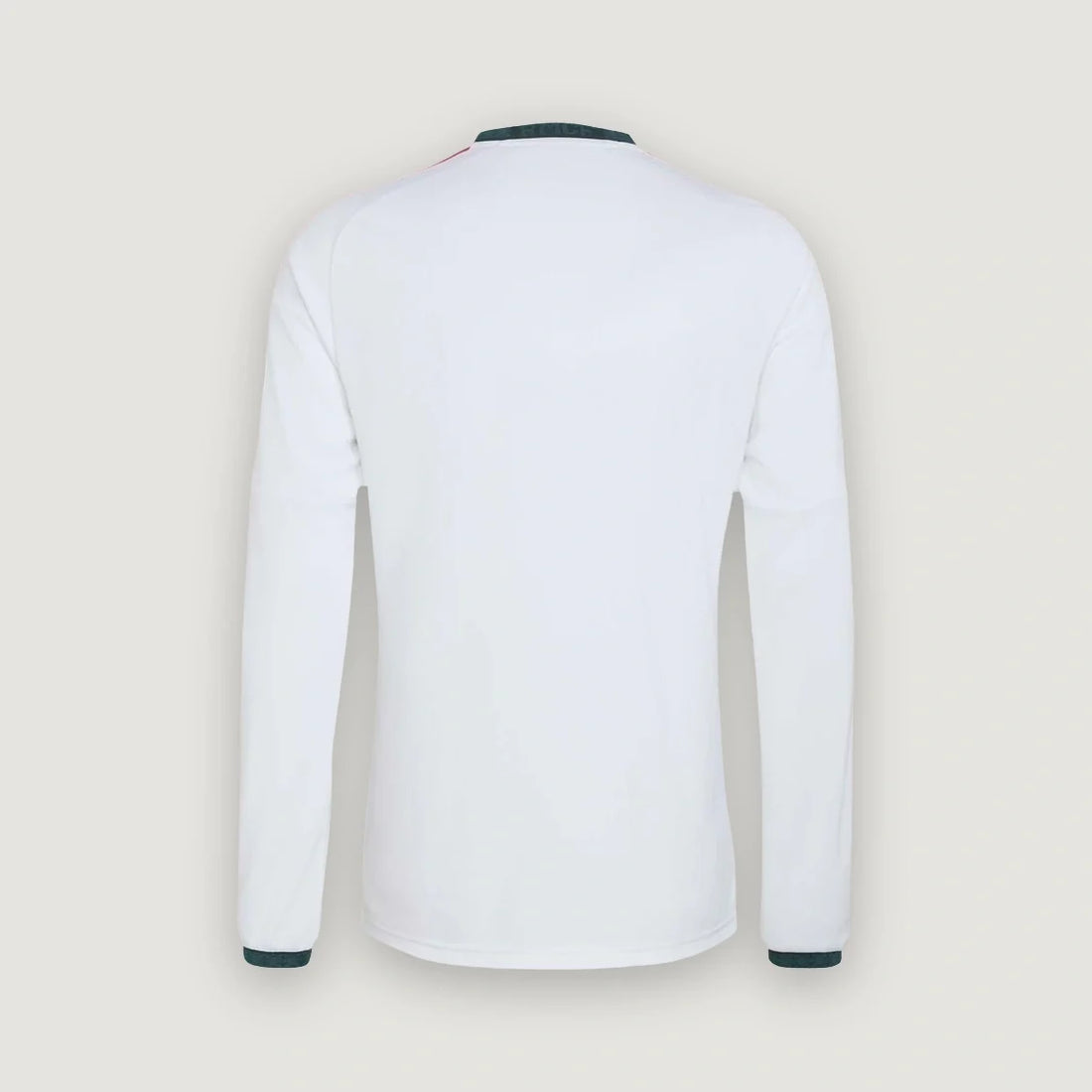Real Madrid – Maillot Domicile Manches Longues 2026/27 – Blanc, Rose, Vert foncé