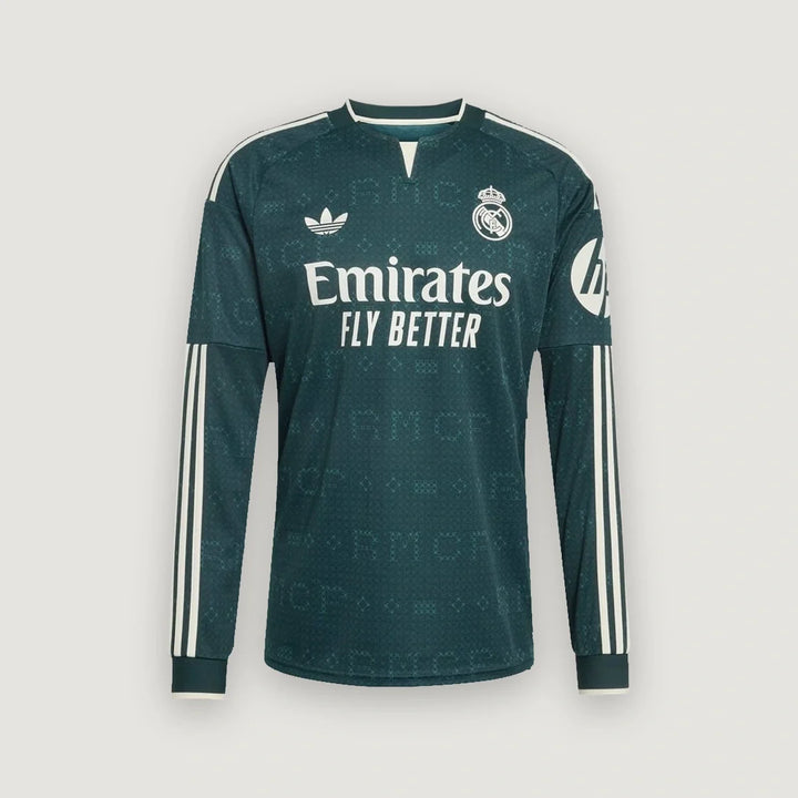Real Madrid – Maillot Extérieur Manches Longues 2026/27 – Vert Sapin