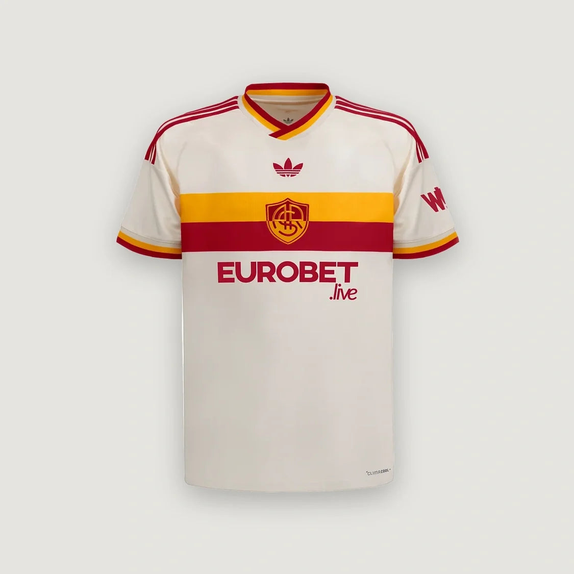 AS Roma – Maillot Extérieur 2026/27 – Crème, Rouge